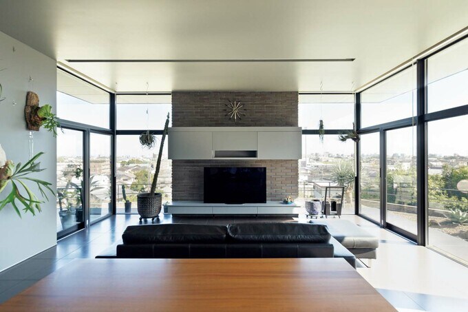 眺望を満喫できるリビング