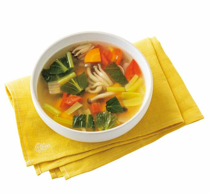 盛り付けたスープ