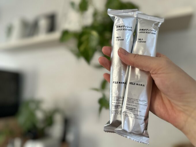 無印良品の大判ボディシート