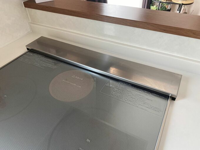 IHコンロの排気口にカバーを設置