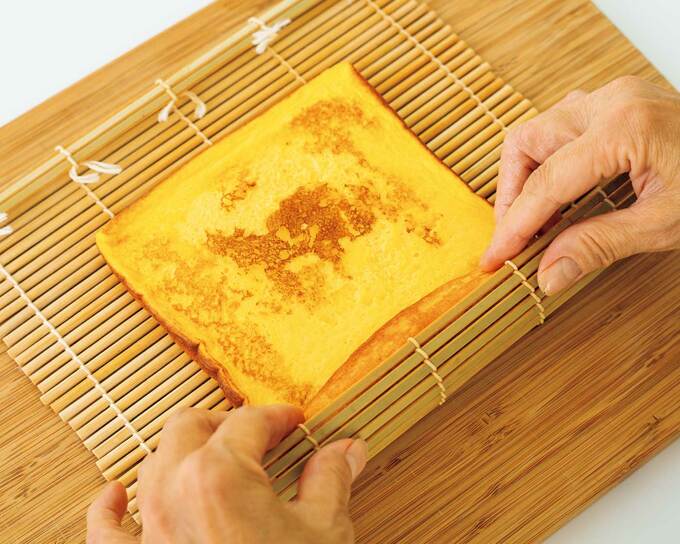 伊達巻きの調理過程