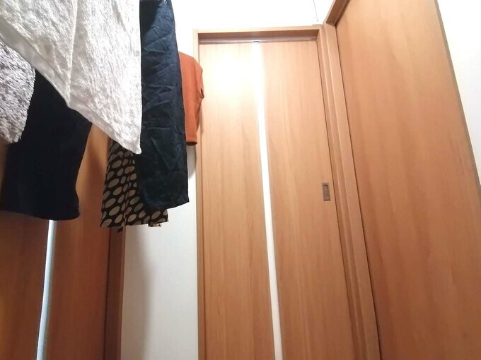 家事室で衣類乾燥
