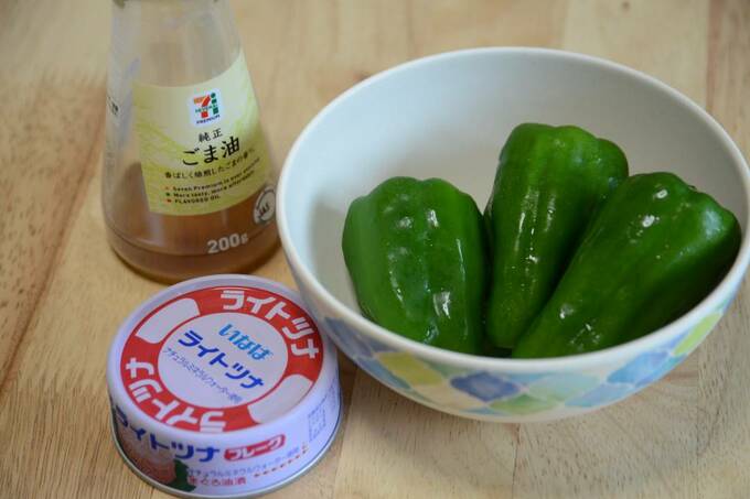 丸ごと無限ピーマンの材料