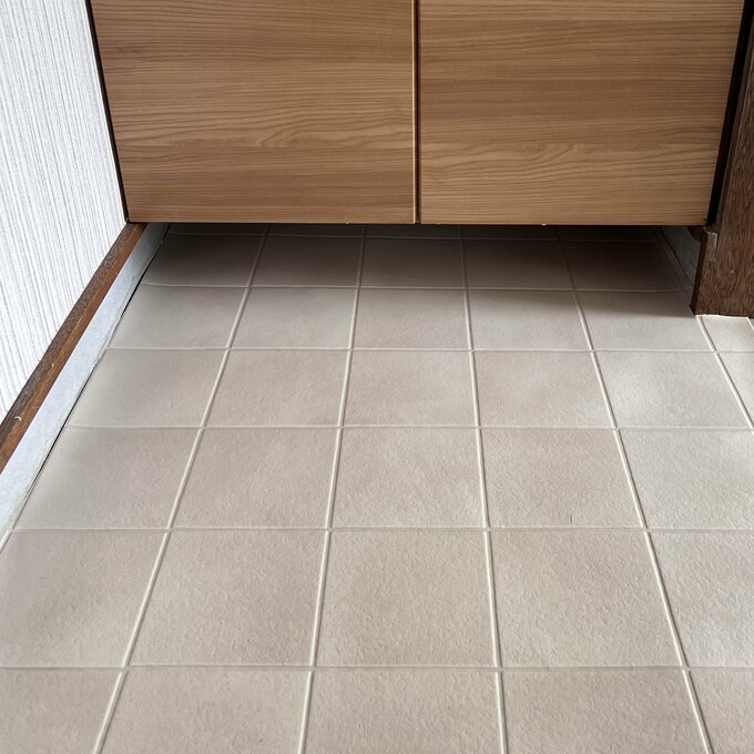 ようさんがDIYした玄関の床