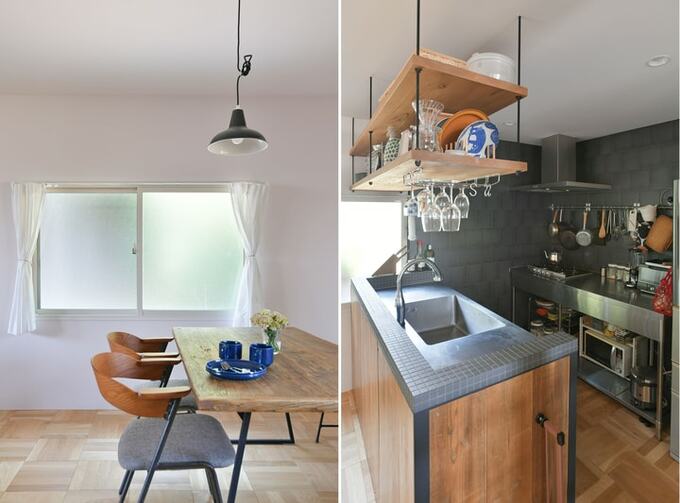 足場板がアクセントのDK