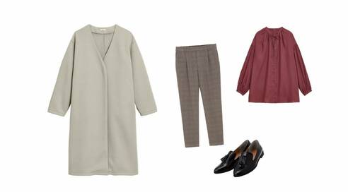 GUで全身1万円以下コーデ3つ。2990円コートが使える