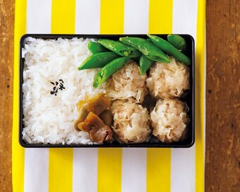 「包まないシューマイ」で簡単お弁当。調理は電子レンジだけ