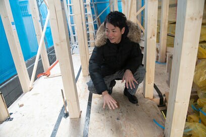 収納王子コジマジック、基礎工事～上棟に立ち会う