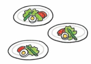 大皿料理の正しいシェア法