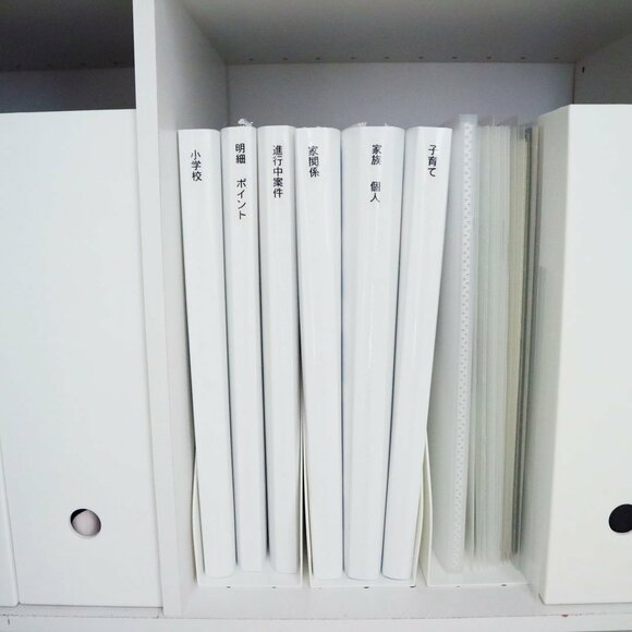 たくさんの白のファイル