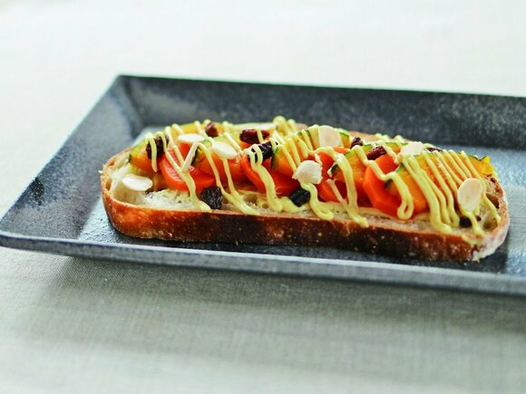 カボチャとニンジンのカレーマヨネーズ