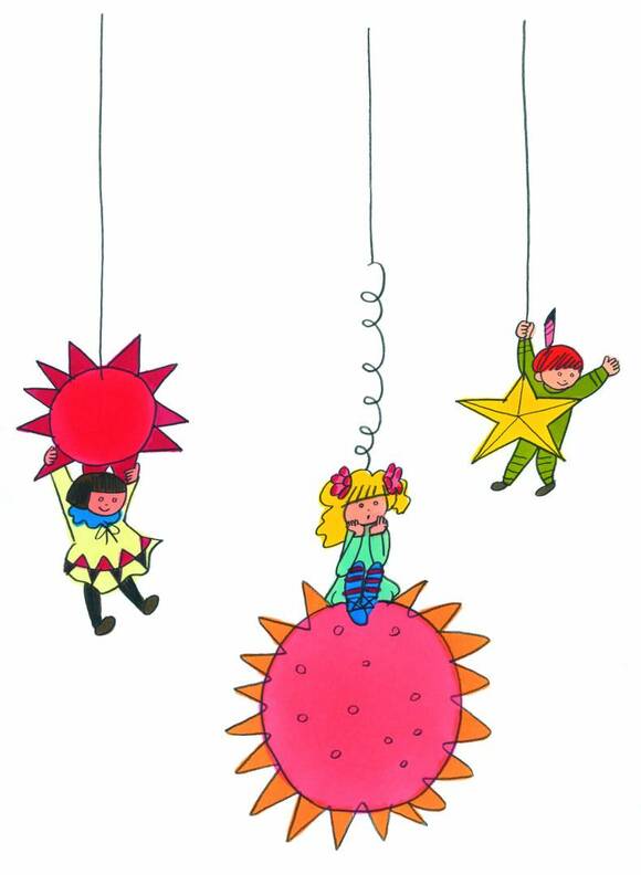 星と太陽と子ども