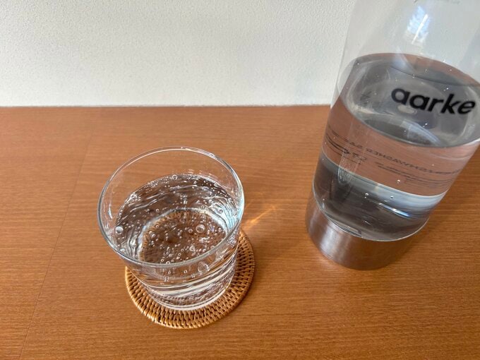 お好みの強さの炭酸水がつくれます