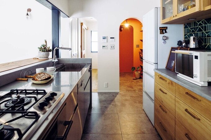 「LAアーキテクツ」のステンレスキッチン