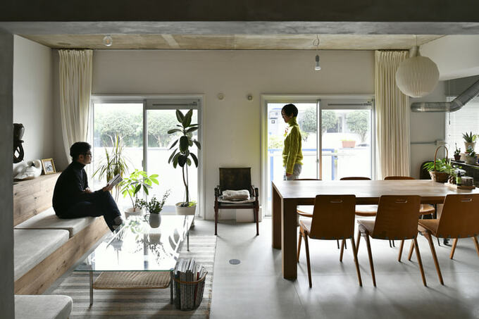 個室撤去でワンルーム風LDKに