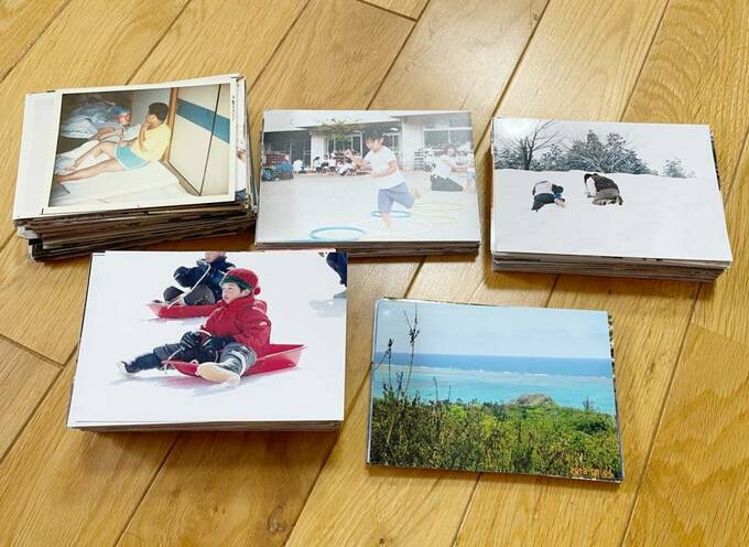 並べられた写真