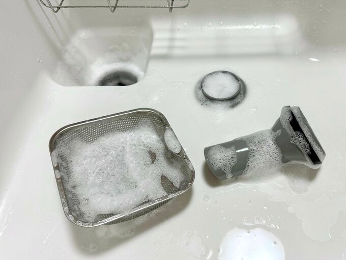 せのお愛さんキッチン排水口掃除