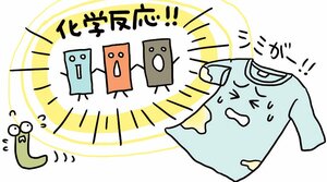 衣類のシミの原因に