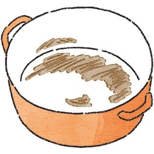 イラスト鍋の焦げ付き
