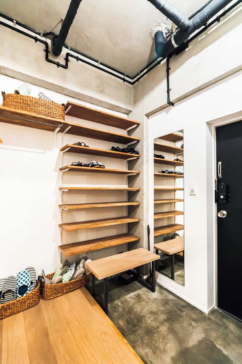 広さをしっかり取った玄関