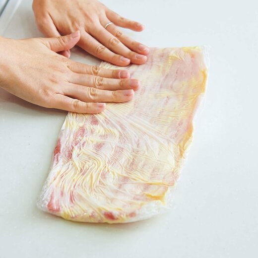 しっかりマヨをなじませる