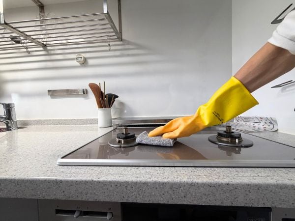キッチンコンロ　掃除