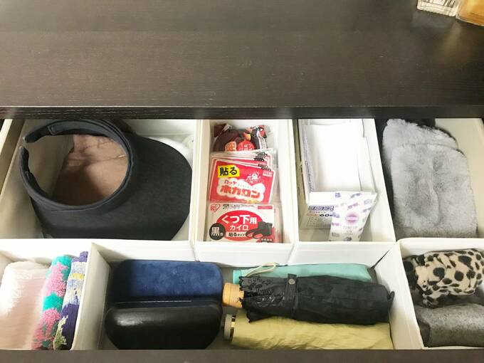 チェストの1段目に収納しているもの