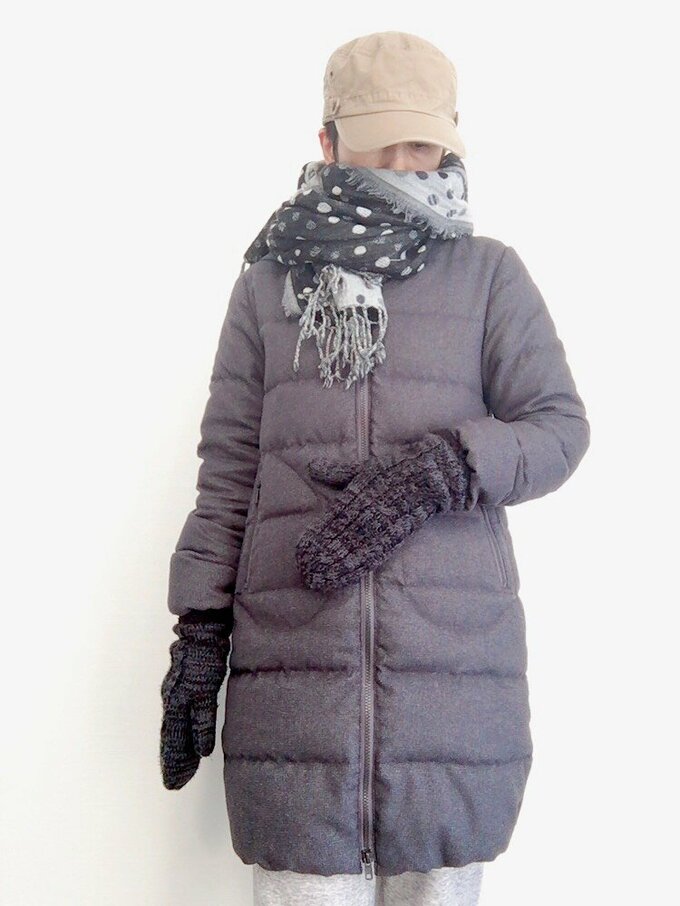 防寒した服