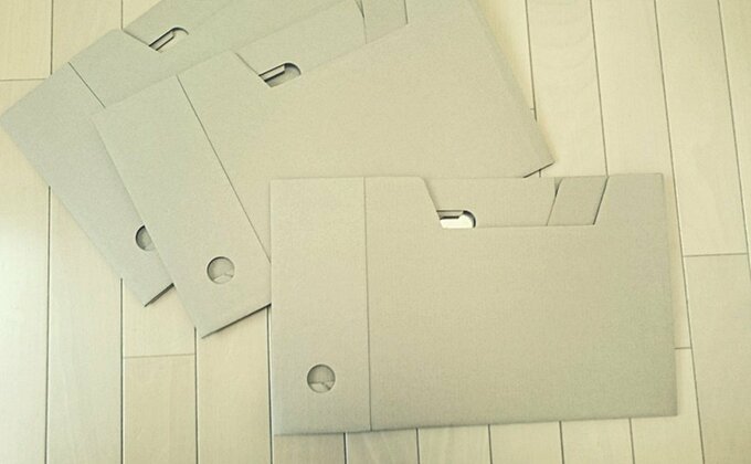 折り畳み式ファイルボックス3つ