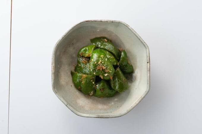 ピーマンのおかか炒め