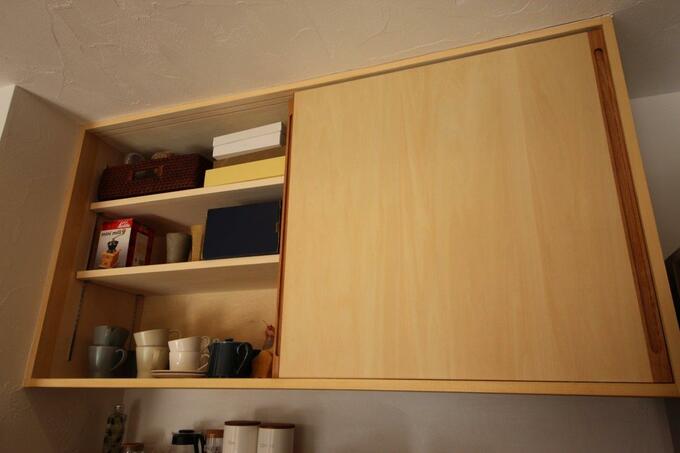 つり戸棚を開けたところ