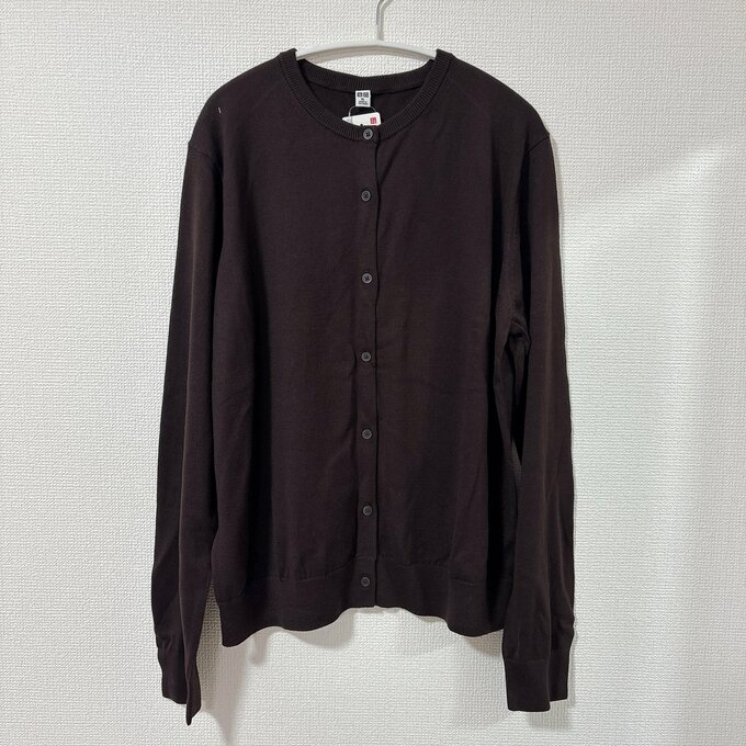 ユニクロ　UVカットクルーネックカーディガン