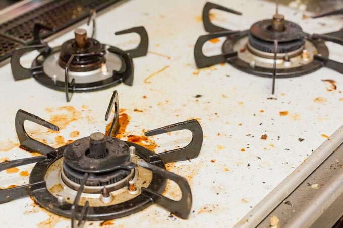 コンロの油汚れ