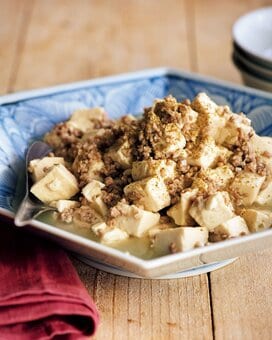 糖質オフの和風白マーボー豆腐。ユズコショウの風味がたまらない