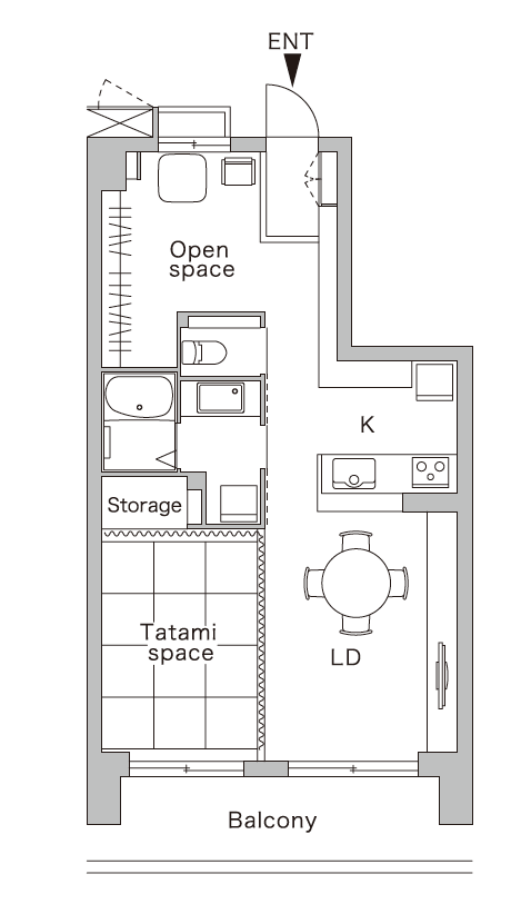 リノベーション後の間取り図