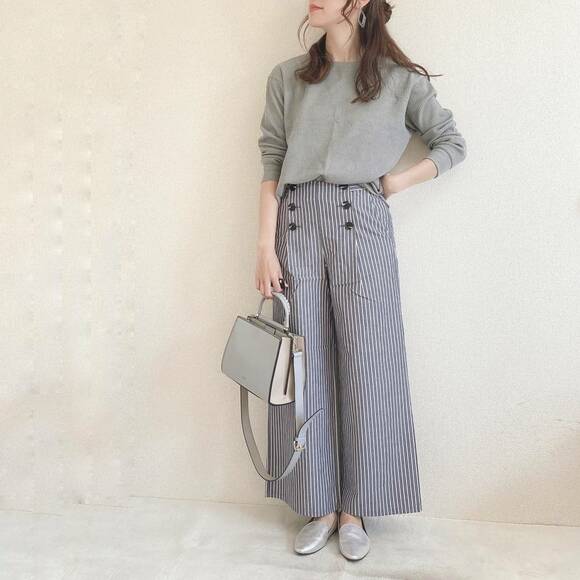 ワッフルTと合わせたコーデ