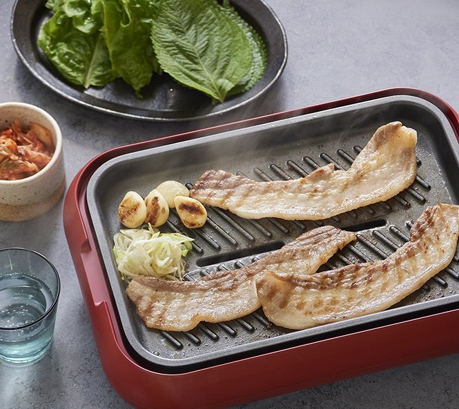 グリルプレートでお肉もこんがり