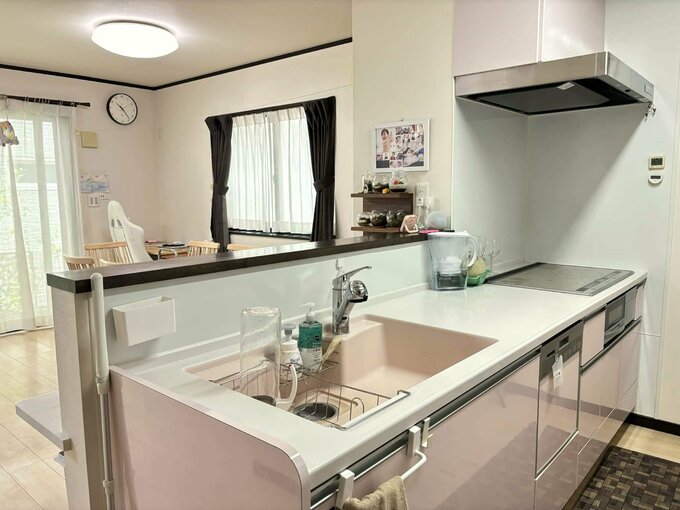 お弁当づくりの環境を整えた台所