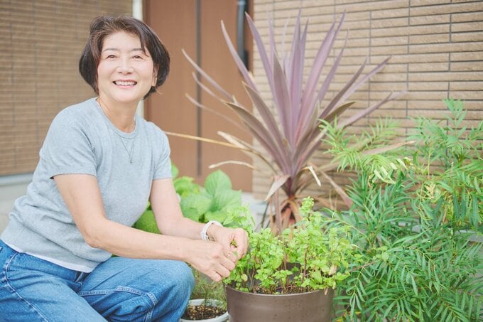 植物と中道あんさん