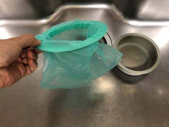 生ゴミの水きりができるリングにネット