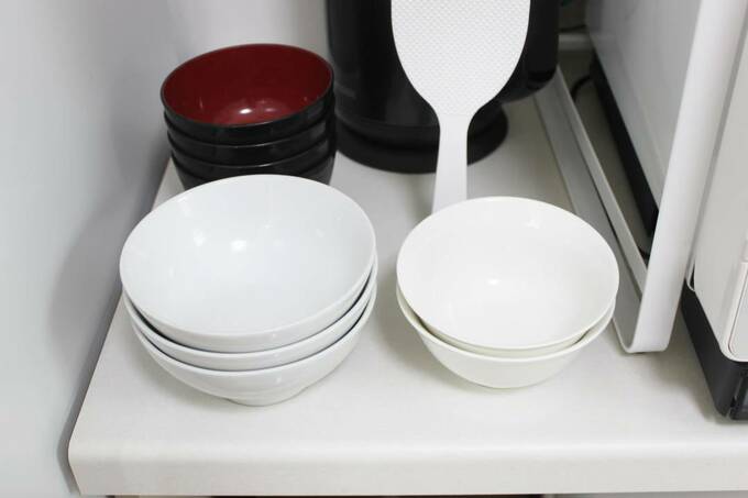 ご飯と汁もの茶碗