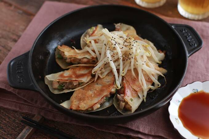 春野菜タケノコを使った包まないギョーザ