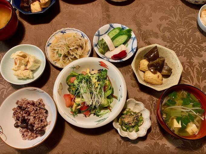 玄米以外はすべて野菜でした