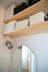 書類ケースに下着を入れ、洗面所にキープ