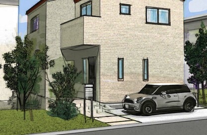 玄関ドアは道路に正対させない。プライバシーを守れる＆自家用車が停めやすい家づくり