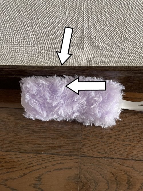 低い場所のふき掃除