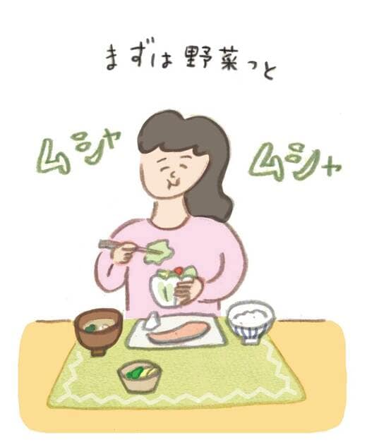 食べるイラスト