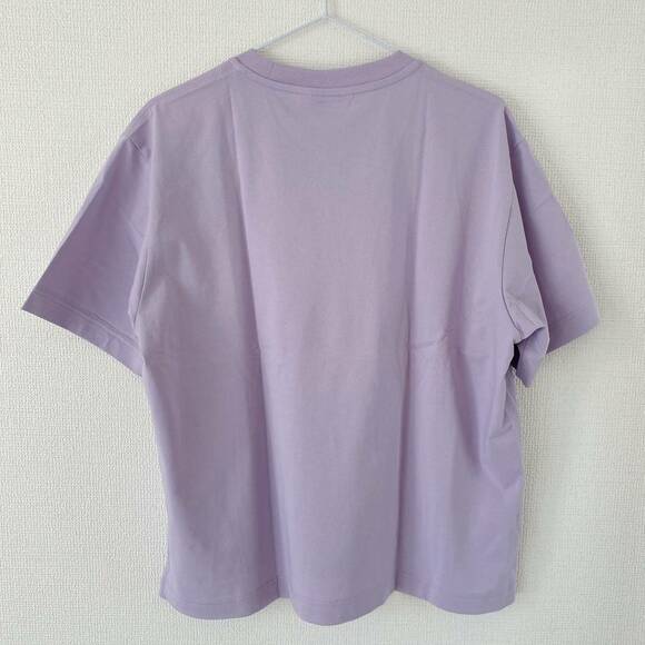 エアリズムコットンオーバークルーネックT後ろ