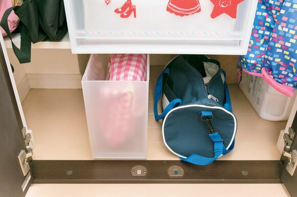 自立しない習い事バッグはボックスにイン