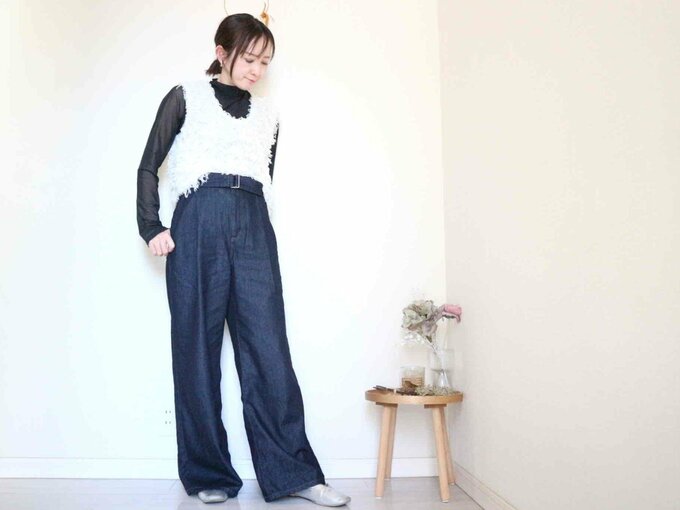 シャギーベスト